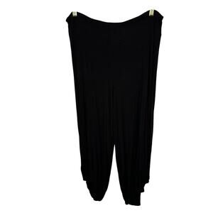 Transparente barrel leg black stretch pants XL Made in Germany